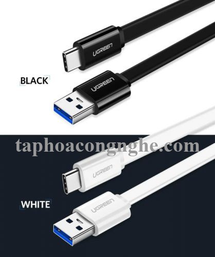 Ugreen 30622 0.5M màu Trắng Cáp USB TypeC sang USB 3.0 cáp tròn US172 30030622
